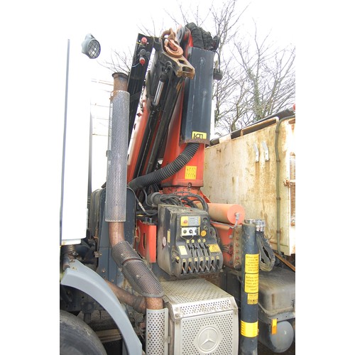 59 - JMN156D
Mercedes Axor 2629 6X4 Crane PALFINGER PK20002CRANE - KINSHOFFER 605U CLAMSHELL BUCKET
First... 
