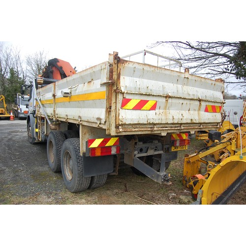 59 - JMN156D
Mercedes Axor 2629 6X4 Crane PALFINGER PK20002CRANE - KINSHOFFER 605U CLAMSHELL BUCKET
First... 