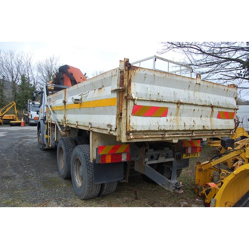 59 - JMN156D
Mercedes Axor 2629 6X4 Crane PALFINGER PK20002CRANE - KINSHOFFER 605U CLAMSHELL BUCKET
First... 
