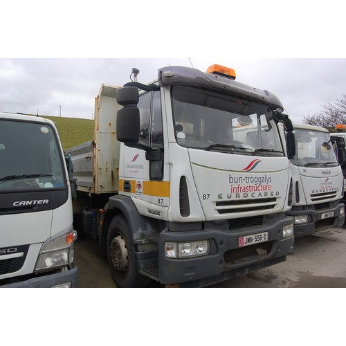 60 - JMN556D
Iveco Eurocargo ML180E25 Tipper
First Registered 04.01.2008
Approx 165,278 kilometers
Diesel... 