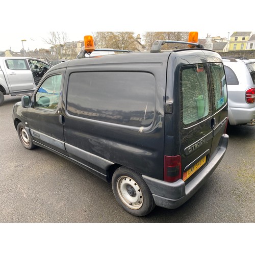 61 - GMN546U
Citroen Berlingo X 600 1868cc van
First Registered 17.08.2004
Approx 80,805 miles
Manual Die... 