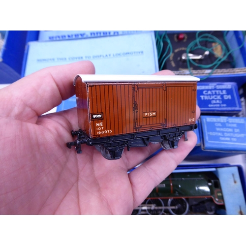 23 - Nine Hornby boxed tin wagons (as new)