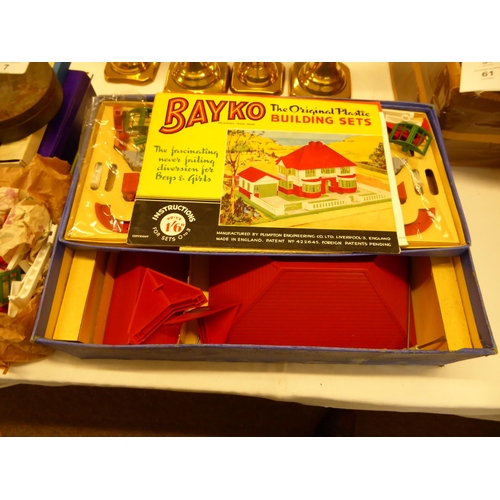 7 - A Bayko building set plus a spare blocks and rods