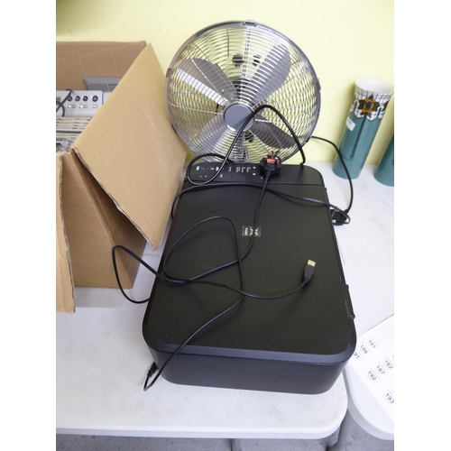 177 - A Canon printer plus a desk top fan