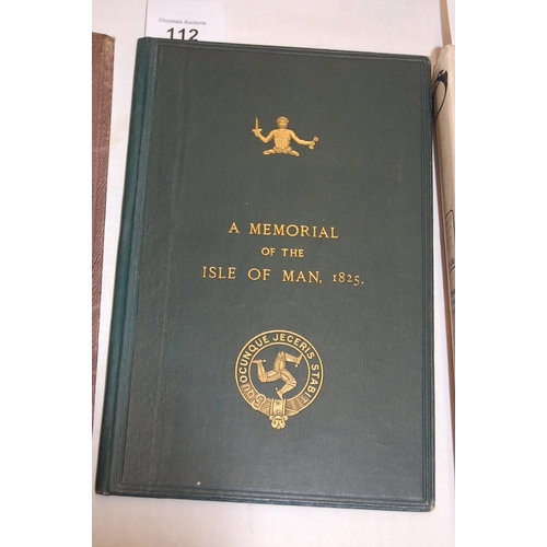 112 - A Memorial of the Isle of Man 1825 (rare)