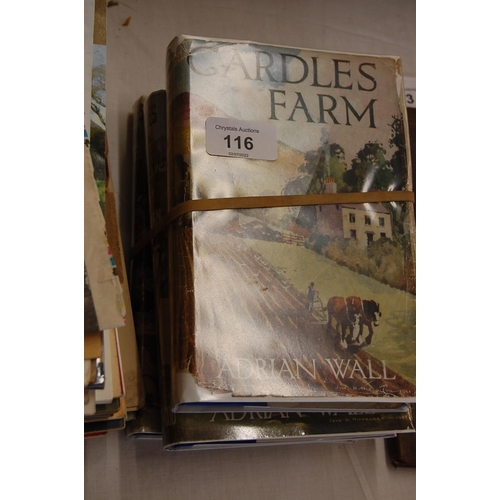 116 - Cardles Farm trilogy by Adrian Wall, dust jackets