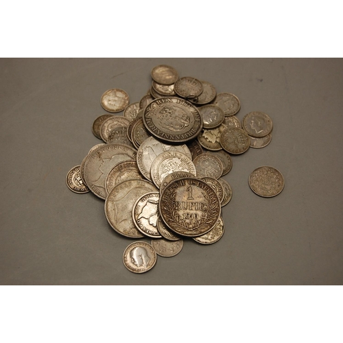 196 - 182 grammes of British and other silver coinage