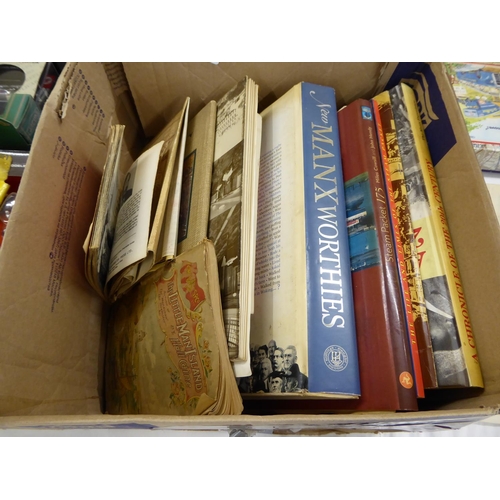 254 - A good box of Isle of Man books