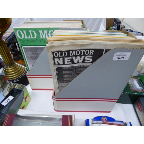 300 - Two files of old motor magazines