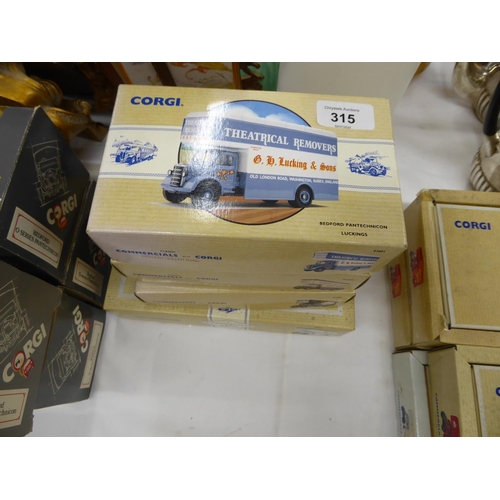 315 - Corgi four boxed lorries