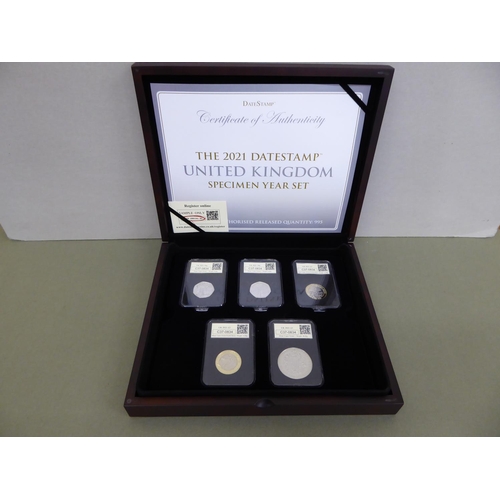 23 - 2021 date stamp year set coin collection boxed