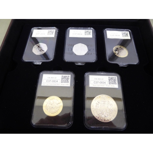 23 - 2021 date stamp year set coin collection boxed