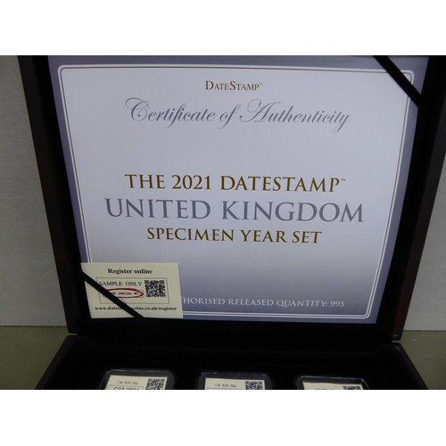 23 - 2021 date stamp year set coin collection boxed