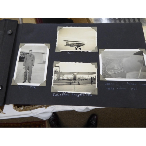 262 - Jack Karran Wing Commander box of photographs, documents of his time in the RAF in South Africa and ... 