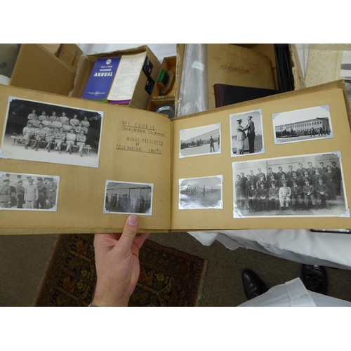 262 - Jack Karran Wing Commander box of photographs, documents of his time in the RAF in South Africa and ... 