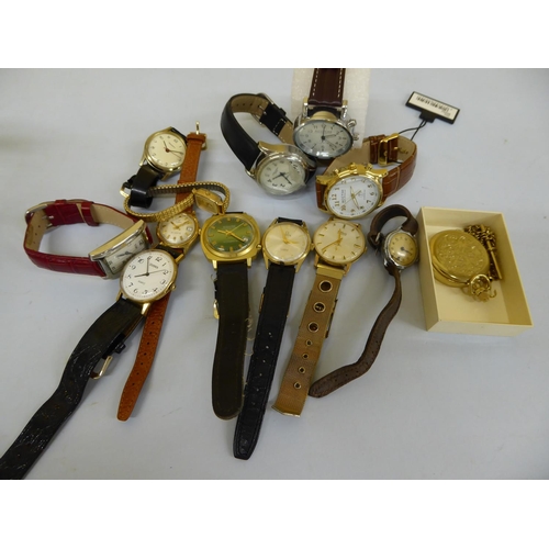 329 - A collection of mostly Gent's wrist watches