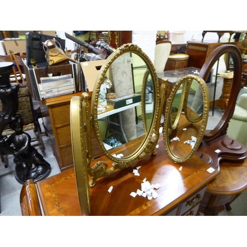 245 - Tri-fold dressing table mirror