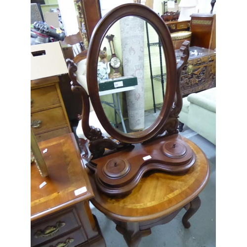 247 - Wooden framed dressing table mirror