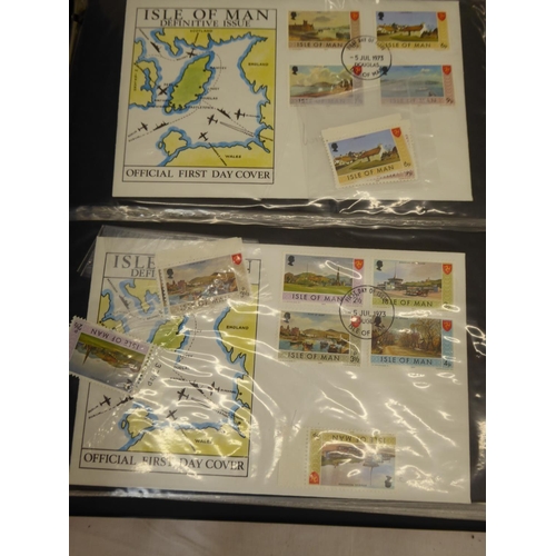 44 - Two albums of Isle of Man and UK first day covers