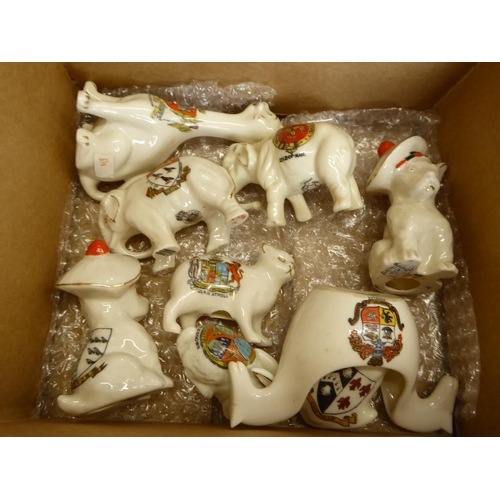 51 - A box of Crested animals - Manx noted