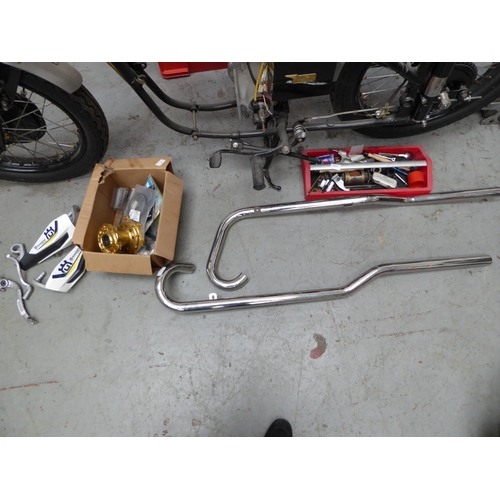 12 - BSA  A10
First Registered 1952
Approx 25544 Miles
 650 twin Bobber and parts to complete and other s... 