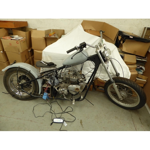 15 - Triumph 500 Chopper
Includes most parts to complete including Harley Davidson Speedster fuel tank & ... 