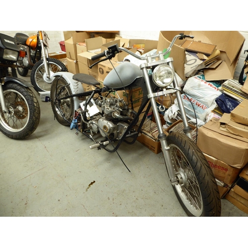 15 - Triumph 500 Chopper
Includes most parts to complete including Harley Davidson Speedster fuel tank & ... 