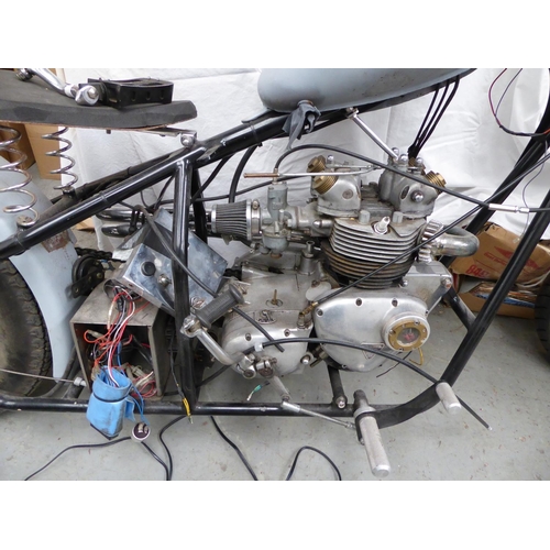 15 - Triumph 500 Chopper
Includes most parts to complete including Harley Davidson Speedster fuel tank & ... 