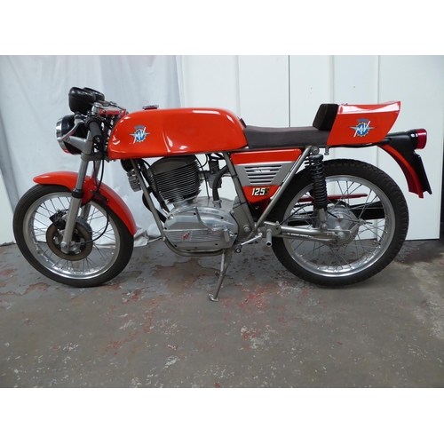 17 - MV Agusta 125S
Circa 1976 New stock assembled
Approx 2.6 Miles
Mint As new unrestored condition