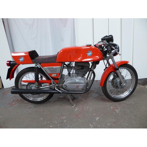 17 - MV Agusta 125S
Circa 1976 New stock assembled
Approx 2.6 Miles
Mint As new unrestored condition