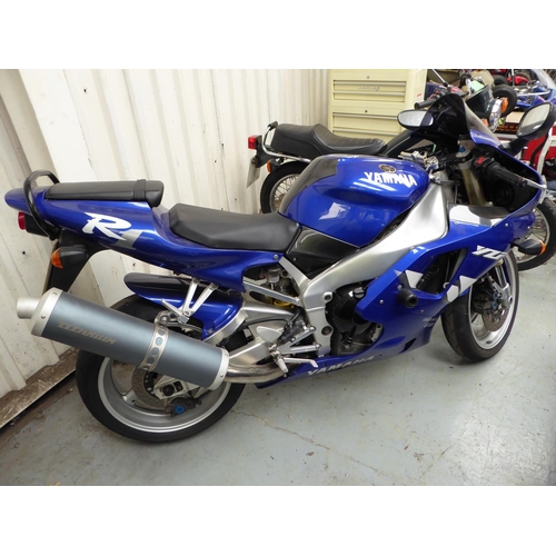 2 - GMN109R
Yamaha YZF R1
First Registered 13.03.1999
Approx   33k Miles
 Manx registered   Starts and r... 