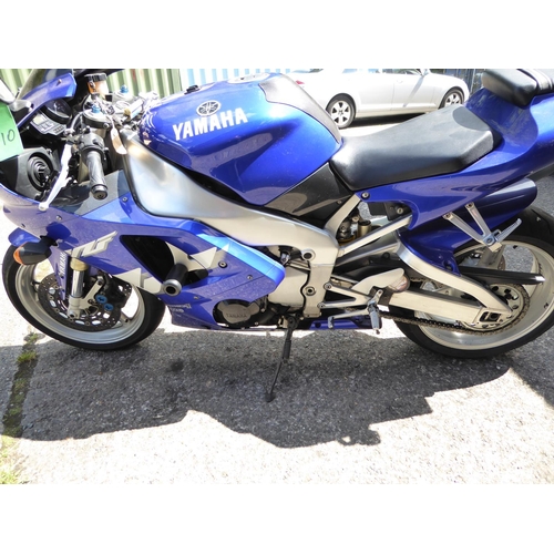 2 - GMN109R
Yamaha YZF R1
First Registered 13.03.1999
Approx   33k Miles
 Manx registered   Starts and r... 