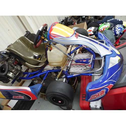 22 - TKM Kart & Spares
 Includes spares and trolley Everything you need to go racing!