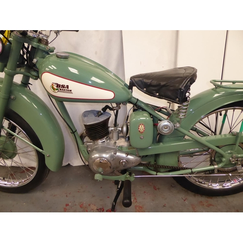 30 - UMN471
BSA Bantam D1
First Registered 12.4.1951
Low miles
125cc Rigid framed Older restoration