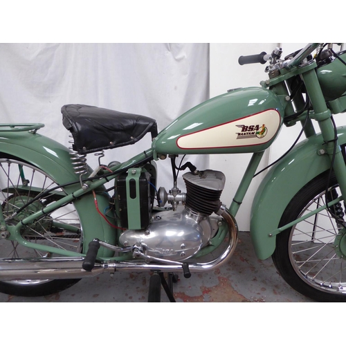 30 - UMN471
BSA Bantam D1
First Registered 12.4.1951
Low miles
125cc Rigid framed Older restoration