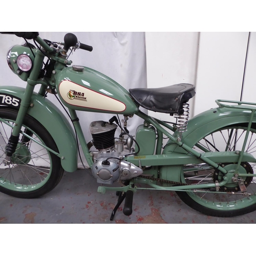 31 - HMN785
BSA Bantam D1
First Registered 15.10.1951
Low miles
125cc Rigid framed Older restoration