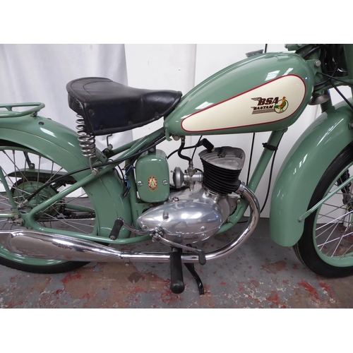 31 - HMN785
BSA Bantam D1
First Registered 15.10.1951
Low miles
125cc Rigid framed Older restoration