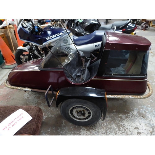 38 - PMN642
Honda VF1000-FE and Squire sidecar
First Registered 06.05.1986
Approx 16921 Miles
 Honda outf... 