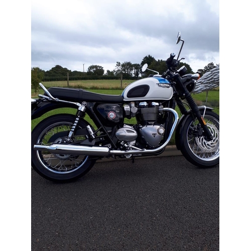 39 - EMN980
Triumph Bonneville T120
First Registered 29.08.2018
Approx 3400 Miles
 1200CC Serviced