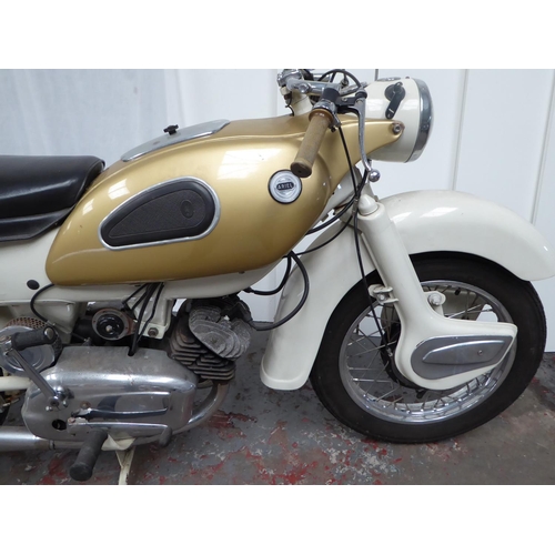 40 - 665YMN
Ariel Arrow
First Registered 03.10.1961
Approx  26,709 Miles
Garaged for some years. Fitted w... 