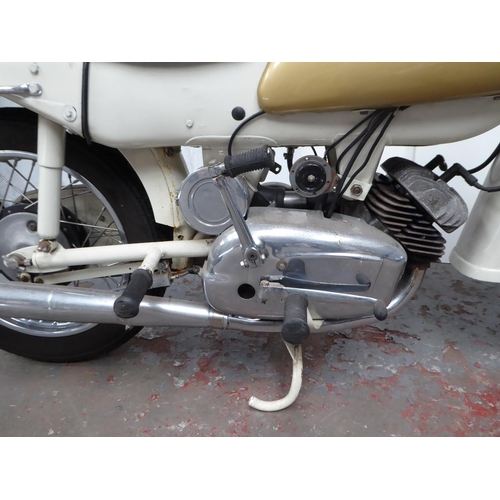 40 - 665YMN
Ariel Arrow
First Registered 03.10.1961
Approx  26,709 Miles
Garaged for some years. Fitted w... 