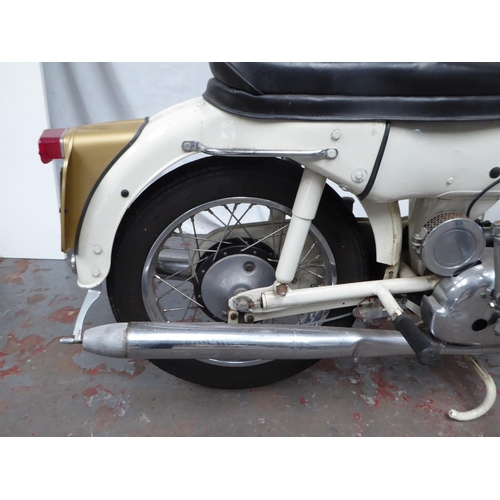 40 - 665YMN
Ariel Arrow
First Registered 03.10.1961
Approx  26,709 Miles
Garaged for some years. Fitted w... 