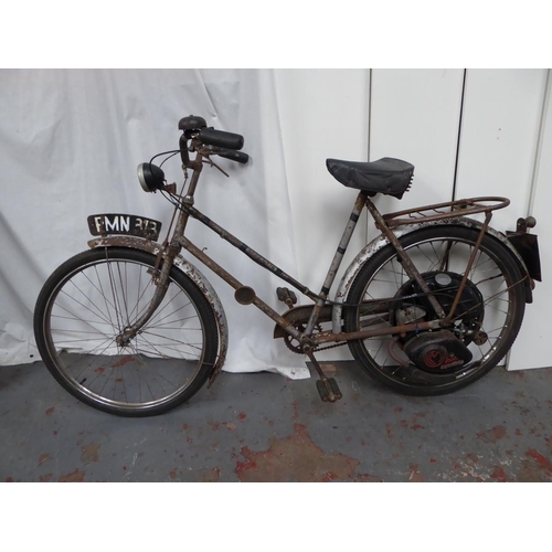 41 - PMN313
Mercury Cyclemaster 
First Registered 1953
 Purchased from the family of the original owner. ... 