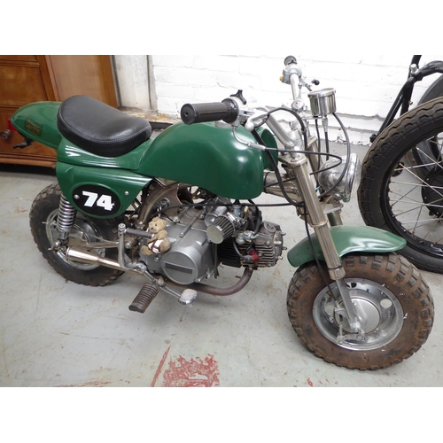 6 - Metisse Monkey Bike
Approx 78 Miles
 Miniature Metisse Mk3 Steve McQueen desert racer UK registered ... 