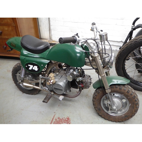 6 - Metisse Monkey Bike
Approx 78 Miles
 Miniature Metisse Mk3 Steve McQueen desert racer UK registered ... 