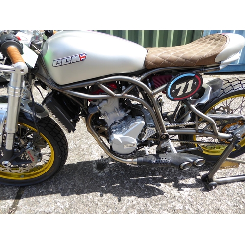 8 - PMN693Y
CCM Cafe Racer
First Registered 14.06.2018
Approx 70 Miles
 Husquvarna 600 Twin Port 