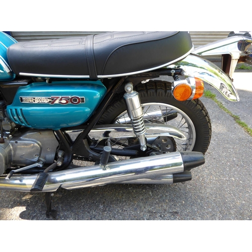 9 - Suzuki GT750J
First Registered 1972
Approx 9139 Miles
 American Import Imported by DK Motorcycle com... 