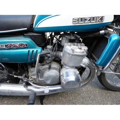 9 - Suzuki GT750J
First Registered 1972
Approx 9139 Miles
 American Import Imported by DK Motorcycle com... 