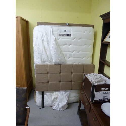 224 - Silent night signature memory pocket mattress and drawer divan basis plus headboard