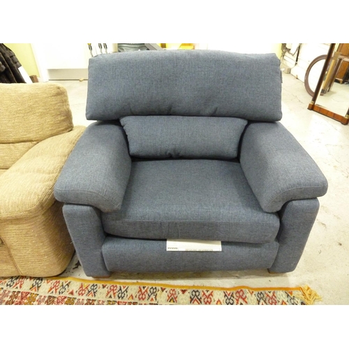 294 - Blue upholstered love seat